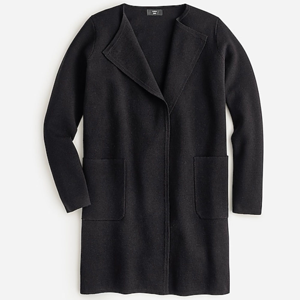 J. Crew Juliette collarless sweater-blazer